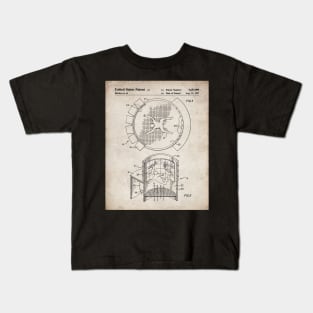 Skydiving Wind Tunnel Patent - Sky Diving Art - Antique Kids T-Shirt